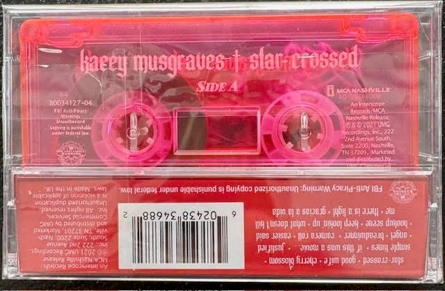 Kacey Musgraves – Star-Crossed (Cassette, 2021, Interscope B0034127-04) - Maple City Music
