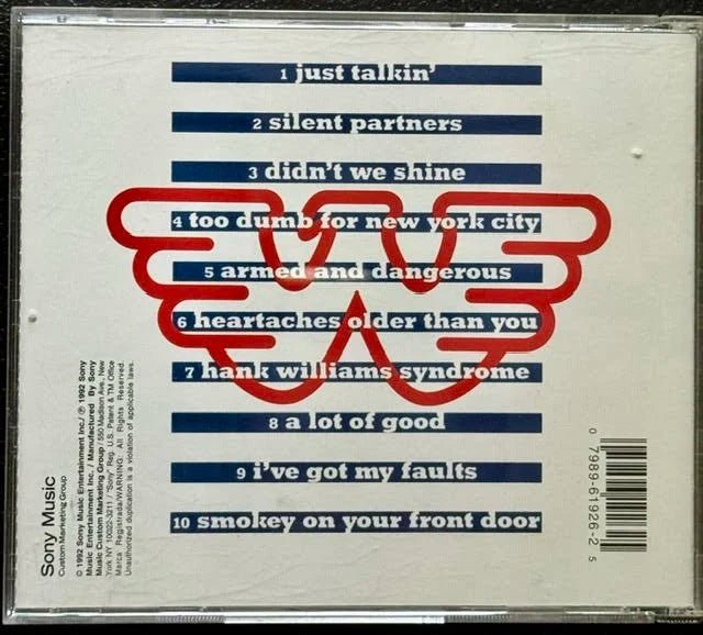 Waylon Jennings – Too Dumb For New York City, Too Ugly For L.A. (CD, 1992, Epic EK 48626) - Maple City Music