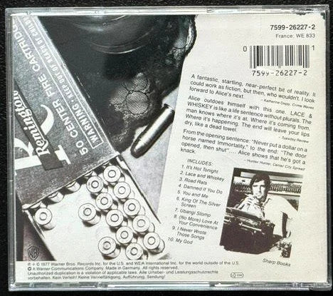 Alice Cooper – Lace And Whiskey (CD, Warner Bros. Records 7599-26227-2) - Maple City Music