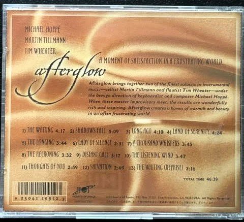 Michael Hoppe / Martin Tillmann / Tim Wheater – Afterglow (CD, 1999, Higher Octave Music 7243 8 49012 2 3) - Maple City Music