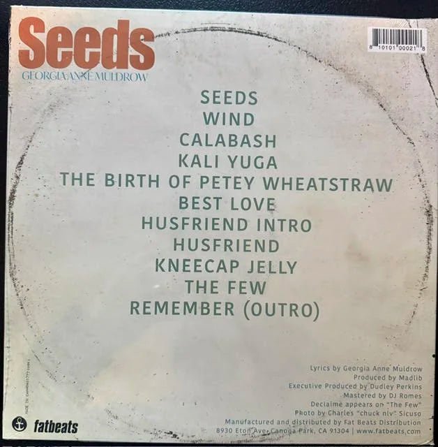 Georgia Anne Muldrow – Seeds (LP, 180g, 2026, SomeOthaShip/ Fat Beats SOS016) - Maple City Music