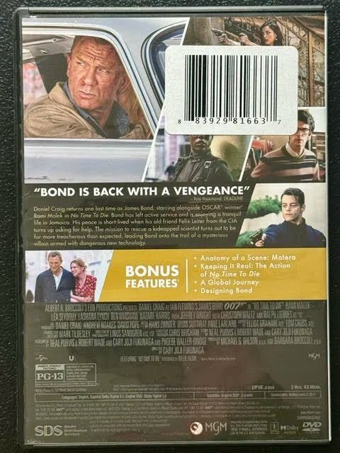 No Time to Die – 2-Disc Collector’s Edition (DVD, 2021, MGM / Universal / Warner Bros.) - Maple City Music