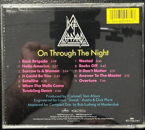 Def Leppard – On Through The Night (CD, Reissue, Mercury 822 533-2 M-1) - Maple City Music