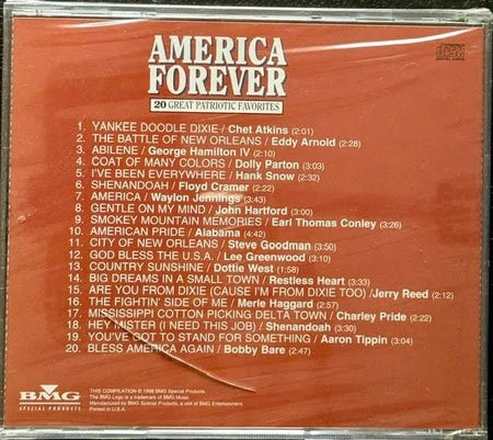 Various – America Forever: 20 Great Patriotic Favorites (CD, 1995, BMG Special Products 75517445252) - Maple City Music