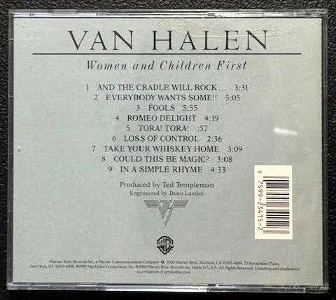 Van Halen – Women And Children First (CD, 1986, Warner Bros. Records 3415-2) - Maple City Music