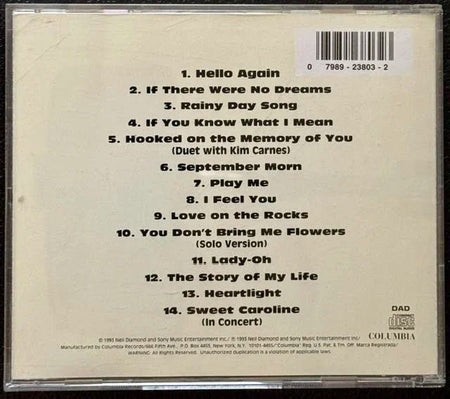 Neil Diamond – 14 Favorite Love Songs (CD, 1994, Columbia CK 23803) - Maple City Music