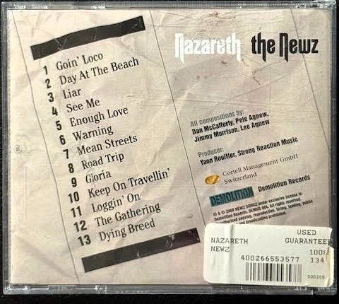 Nazareth – The Newz (Used) - Maple City Music