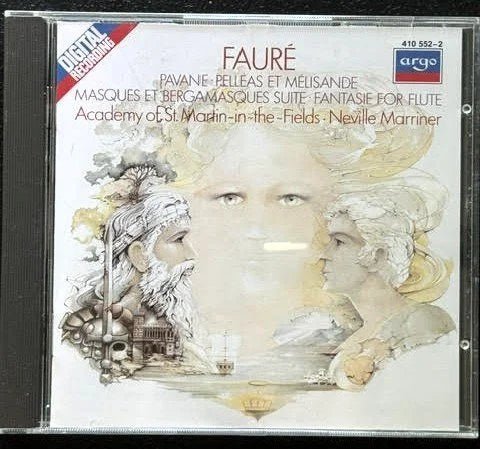 Gabriel Fauré – Pavane • Pelléas Et Mélisande Suite • Fantaisie For Flute • Masques Et Bergamasques Suite (CD, 1983, Argo 410 552-2) - Maple City Music