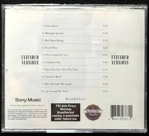Creedence Clearwater Revisited – Extended Versions (CD, 2010, Sony Music Custom Marketing Group A 752336 / A 752337) - Maple City Music
