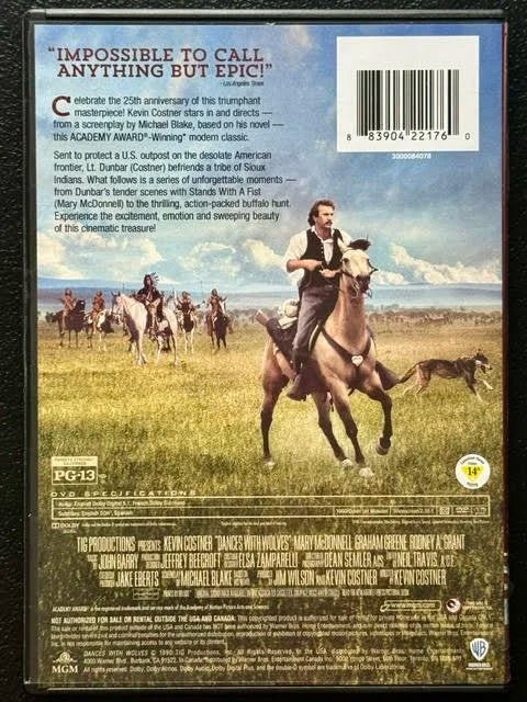 Dances with Wolves (DVD, 1990, MGM / Orion Pictures) - Maple City Music