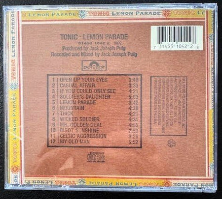 Tonic – Lemon Parade (Used) - Maple City Music