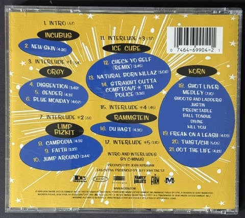 Various – Family Values Tour '98 (CD, 1999, Epic / Immortal Records EK 69904)