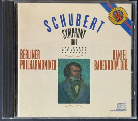 Schubert / Berliner Philharmoniker / Daniel Barenboim – Schubert Symphony No. 9 "The Great" (CD, Album, 1987, CBS Masterworks MK 42316)