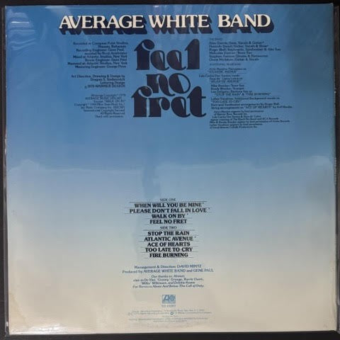Average White Band – Feel No Fret (Vinyl LP, 1979, Atlantic SD 19207, Presswell Pressing, Gatefold)
