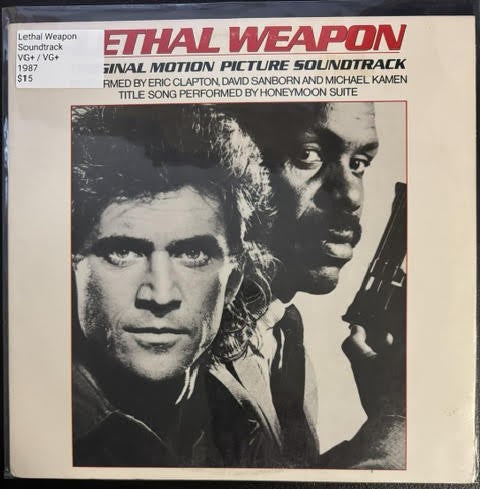 Michael Kamen, David Sanborn, Eric Clapton And Honeymoon Suite – Lethal Weapon: Original Motion Picture Soundtrack (Vinyl LP, 1987, Warner Bros. Records W1 25561, Canadian Club Edition)