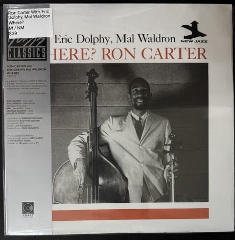 Ron Carter With Eric Dolphy, Mal Waldron – Where? (Vinyl LP, 2024, Craft Recordings CR00718, Original Jazz Classics, 180g, AAA)