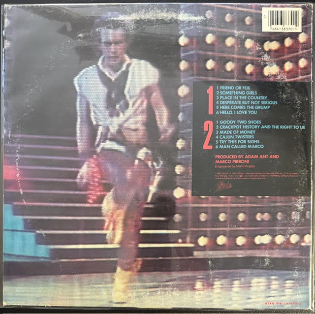 Adam Ant – Friend Or Foe (LP, Album, Stereo, Pitman Pressing, 1982, Epic FE 38370)