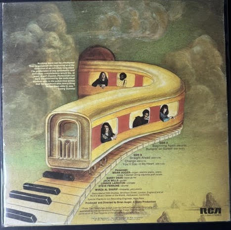 Brian Auger’s Oblivion Express – Straight Ahead (LP, Album, Indianapolis Pressing, 1974, RCA Victor APL1-0454)