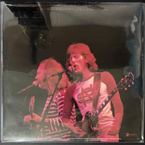 Crosby & Nash – Live (Vinyl LP, ABC Records AA-1042, Stereo Reissue, Santa Maria Pressing)