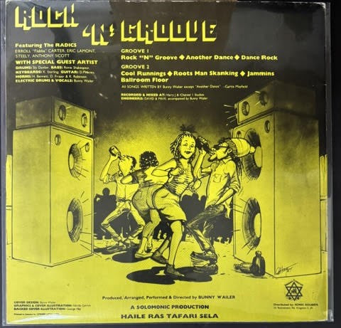 Bunny Wailer – Rock 'N' Groove (LP, 1981, Solomonic, Jamaica, DSR Runout Variant 2)