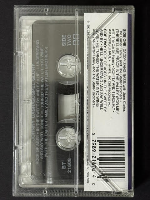 Johnny Cash – Gospel Glory (Cassette, 1990, CBS Special Products BT 21608, Dolby)