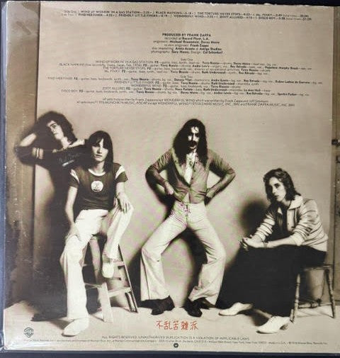 Frank Zappa – Zoot Allures (Vinyl LP, 1976, Warner Bros. Records BS 2970, Winchester Pressing)