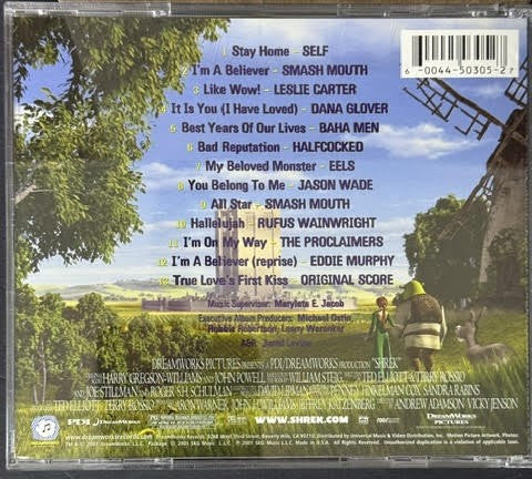 Various – Shrek (Music From The Original Motion Picture) (CD, Album, 2001, DreamWorks Records 0044-50305-2)
