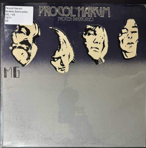 Procol Harum – Broken Barricades (Vinyl LP, 1971, A&M Records SP-4294, Pitman Pressing, Die-Cut Unipak Sleeve)