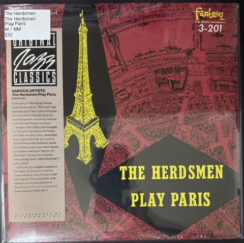 The Herdsmen – The Herdsmen Play Paris (Vinyl LP, Original Jazz Classics OJC-116, Mono)