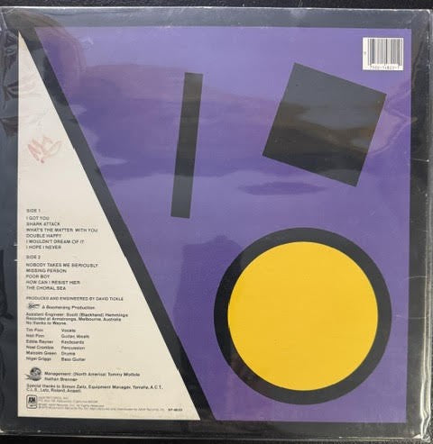 Split Enz – True Colours (LP, 1980, A&M Records SP-4822, Etched Vinyl, Purple Cover, Pitman Pressing)