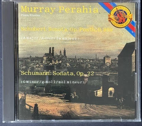 Schubert, Schumann - Murray Perahia – Sonata, Op. Posth., D. 959 / Sonata Op. 22 (CD, Album, 1988, CBS Masterworks MK 44569)