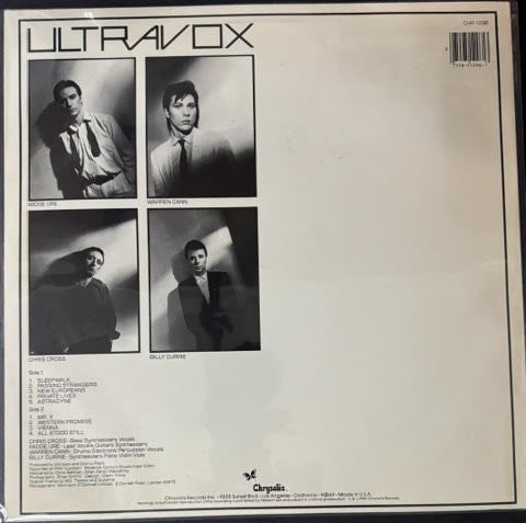Ultravox – Vienna (Vinyl LP, 1980, Chrysalis CHR 1296, Santa Maria Pressing)