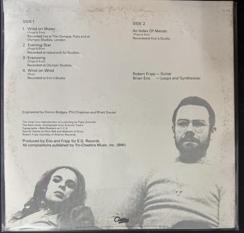 Fripp & Eno – Evening Star (LP, 1976, Antilles AN-7018, US Terre Haute Pressing, Kendun Mastering)