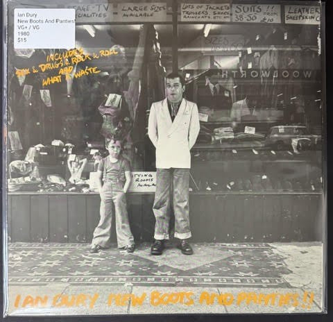 Ian Dury – New Boots And Panties!! (LP, 1980, Stiff Records USE 2, US Reissue, Orange Labels, Sterling Mastering)