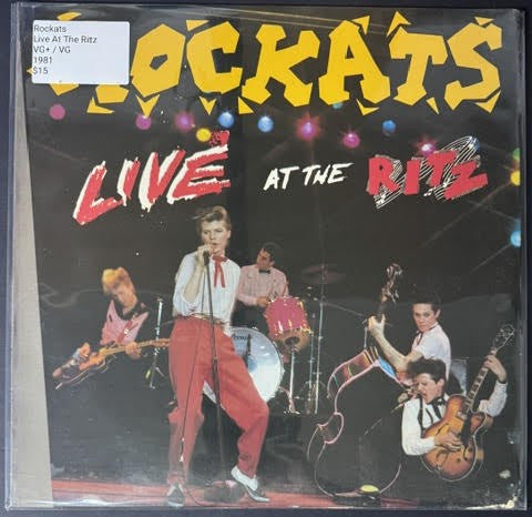 Rockats – Live At The Ritz (Vinyl, LP, Album, Jacksonville Pressing, 1981, Island Records)