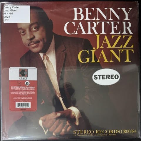 Benny Carter – Jazz Giant (Vinyl LP, 2022, Craft Recordings/Contemporary Records CR00384, 180g, Contemporary Records Acoustic Sounds Series)