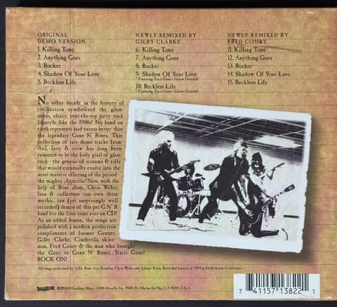 Hollywood Rose – The Roots Of Guns N' Roses (CD, 2004, Deadline Music CLP 1382-2)