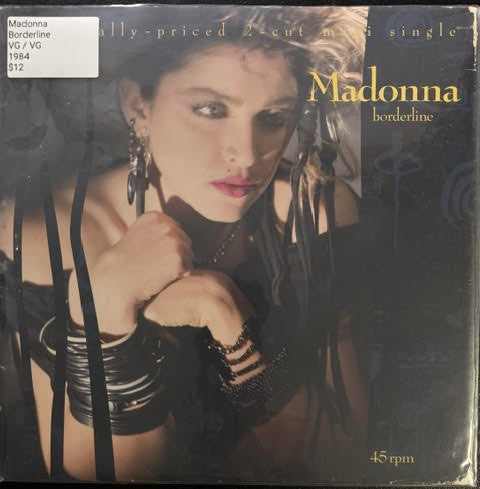 Madonna – Borderline (12" 45 RPM Maxi-Single, 1984, Sire 0-20212, Specialty Pressing, US)