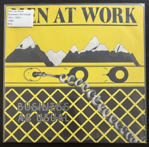 Men At Work – Business As Usual (Vinyl LP, 1982, Columbia FC 37978, Carrollton Pressing, K Disc / John Golden Cut)