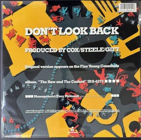 FYC – Don't Look Back (Extended Version) (Vinyl 12" Single, 1989, I.R.S. Records IRS-23979)