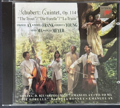 Schubert – Quintet Op. 114 “The Trout” / Arpeggione Sonata / Die Forelle (CD, Album, 1996, Sony Classical SK 61964)