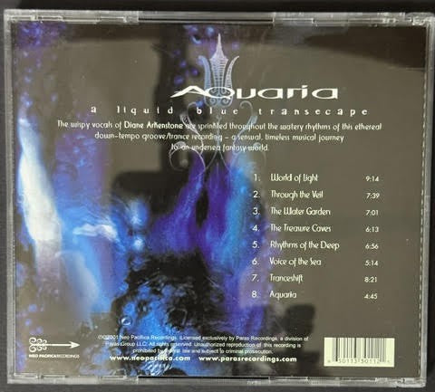 Diane Arkenstone – Aquaria (A Liquid Blue Trancescape) (CD, 2001, Neo Pacifica NP 3011, U.S. Edition)