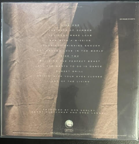 Don Henley – Building The Perfect Beast (Vinyl LP, 1984, Geffen Records GHS 24026, US Columbia House Club Edition, Carrollton Pressing)