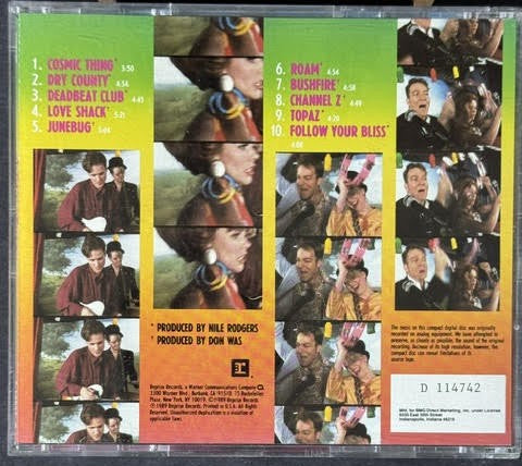 The B-52's – Cosmic Thing (CD, 1989, Reprise Records 9 25854-2, BMG Club Edition D114742, Specialty Pressing)