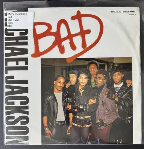 Michael Jackson – Bad (Vinyl 12" Single, 1987, Epic 651155 6, UK)