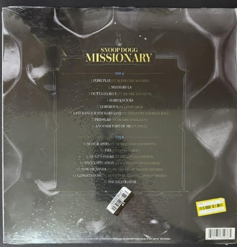 Snoop Dogg – Missionary (Vinyl LP, 2024, Death Row Records / Aftermath Entertainment / Interscope Records 602475350385, Target Exclusive 180-Gram Black Vinyl, Alternate Cover Art)
