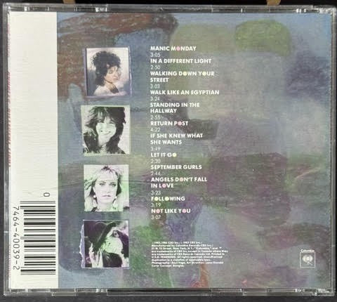 Bangles – Different Light (CD, 1986, Columbia CK 40039, DADC)