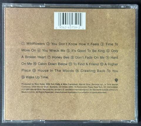 Tom Petty – Wildflowers (CD, 1994, Warner Bros. Records 9 45759-2, Specialty Pressing)