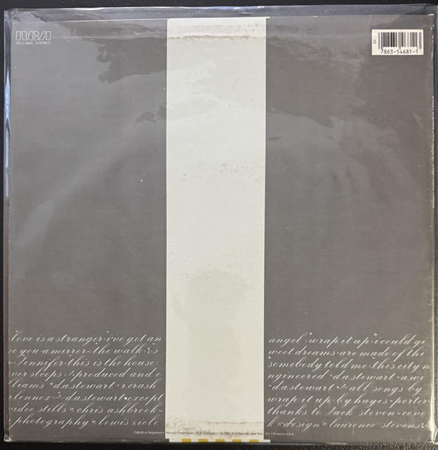 Eurythmics – Sweet Dreams (Are Made Of This) (LP, Album, Stereo, Indianapolis Pressing, 1983, RCA AFL1-4681)