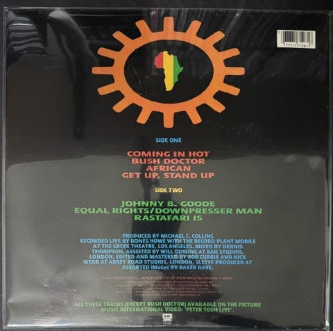 Peter Tosh – Captured Live (Vinyl LP, 1984, EMI America ST-17126, Stereo, Winchester Pressing)